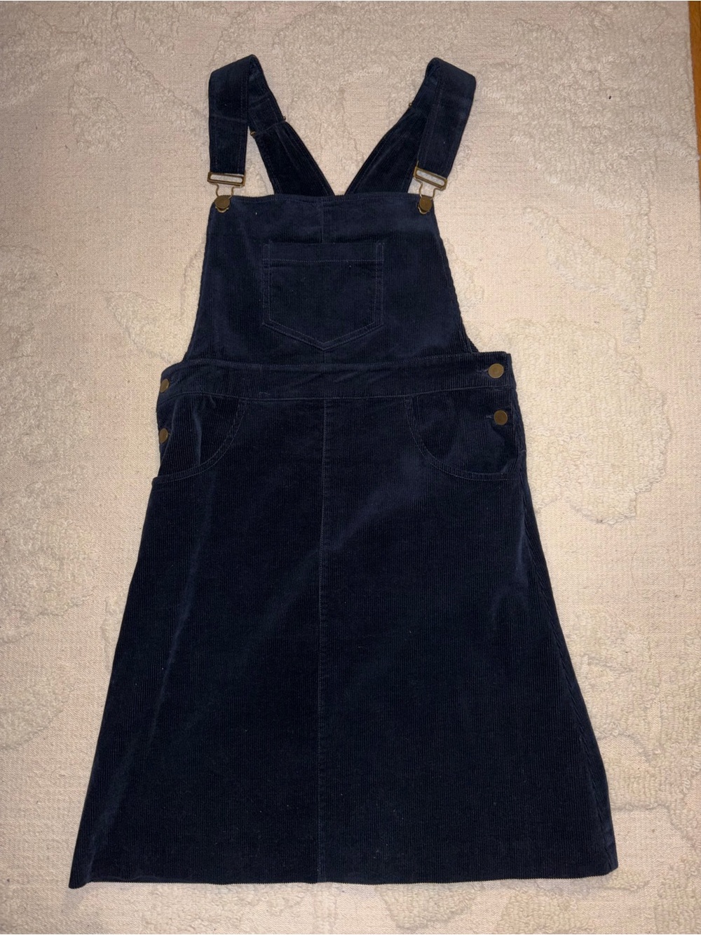 Kiel James Patrick Navy Corduroy Overall Dress